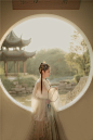 【如是】簪花阁汉服定制 明制大袖灵芝纹竖领纱衫 独家印花马面裙-淘宝网