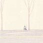 # 插画+ # 孤独。（作者：Kyutae Lee）