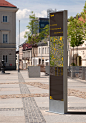 wayfinding signs Kielce patryk Wierzbicki map information environmental Mapping Urban wzornictwo system informacji mapa licencjat bachelor