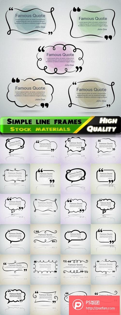 Simple line frames a...
