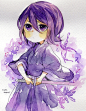 Tags: Anime, Pixiv Id 7088219, BLEACH, Kuchiki Rukia, Triangle, Purple#二次元# #日本漫画# #死神# #朽木露琪亚# 