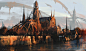 写实原画 气氛 世界级原画场景 城堡 欧式 概念图