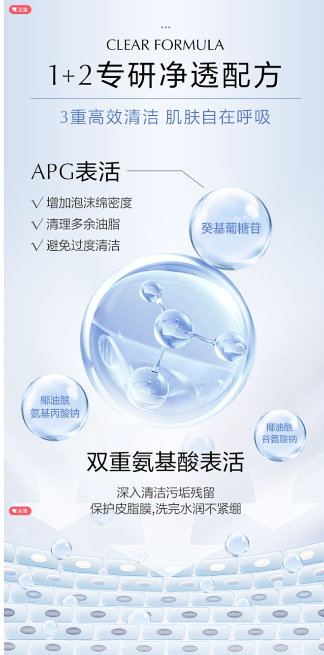 欧诗漫珍珠光感润亮氨基酸洁面慕斯洗面奶乳...