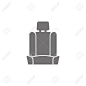 Car seat icon on white background - 94790754