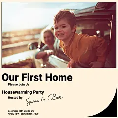 Moving Notice House Warming Party Invitation Letter