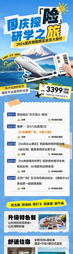 编号：89420026210498947【享设计】源文件下载-国庆节出行旅游研学游流程计划海报长图