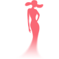 三八妇女节优雅感女性剪影弥散插画