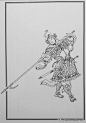 水浒全传人物图谱：李云中绘