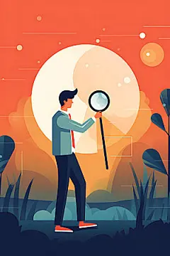 人才招聘企业文化社招扁平风插画