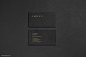 Classic black & hot foil business card template 1