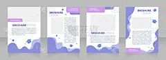 招聘研究生课程在大学空白小册子版面设计.垂直海报模板设置为空的文本复制空间。预先制作的公司报告集合。