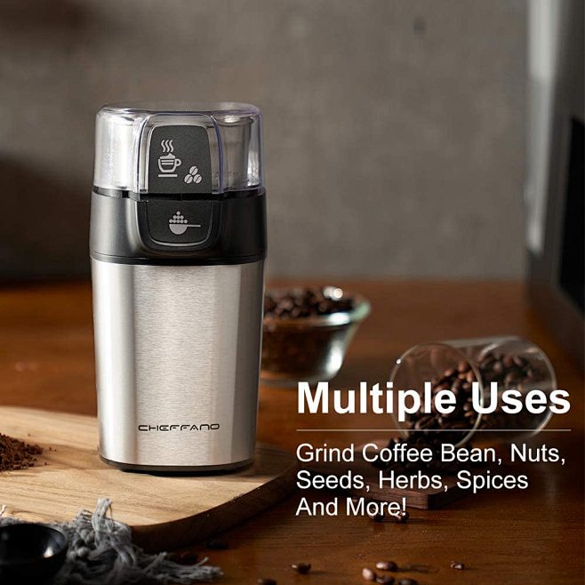 ADLER Kaffeemühle 150W - Elektrischer Kaffeemühler Mit 70g Bohnenkapazität