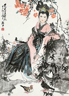 com采集老瞎子采集到水墨丹青国画家施福国写意人物作品360doc.