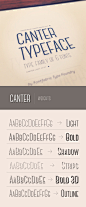 Canter free fonts by Fontfabric in 25 New Free Fonts and Typefaces for September 2013