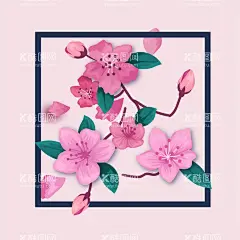 纸质风格花背景   - 源文件下载【酷图网】纸质花朵背景,折纸风格花朵,纸质风格,花朵,鲜花,手工艺品,装饰花朵,