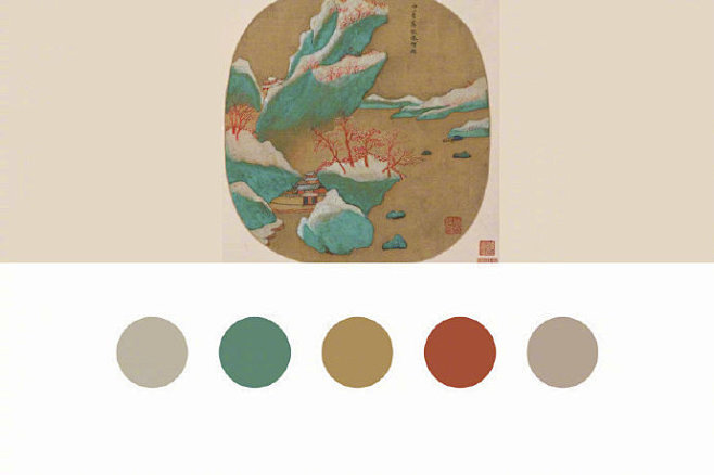 中国名字画中的古风配色
#焕新吧生活# ...