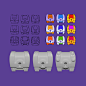 icons for match-3 (ice cream, chest)