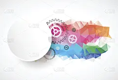 企业抽象三角企业背景。