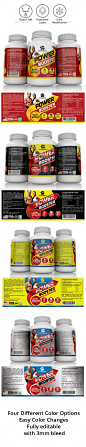 Supplement Label Templates - Packaging Print Templates