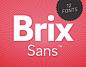 Brix Sans (Typefamily)
