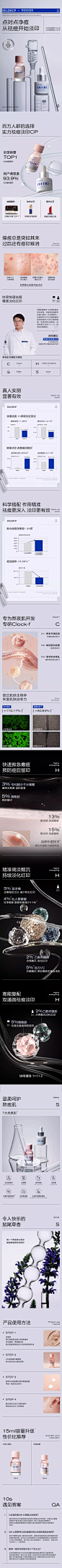 大水滴祛痘淡印组合 详情页设计