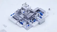 blend智慧工厂、机器插画 - 小红书搜索