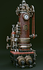 Steampunk machines V01, Toni Bratincevic : Over last year I've been working on a bunch of steampunk machines for my future projects. It is a kitbash set that I constantly expand with new assets. These are some WIP images. I'll probably retexture them with