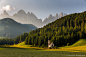 The Sct. Johann Church below the Odle mountain peaks in morning by Hans Kruse on 500px