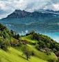 瑞士的六月天 住在这样的地方一定很幸福吧 ​​​​