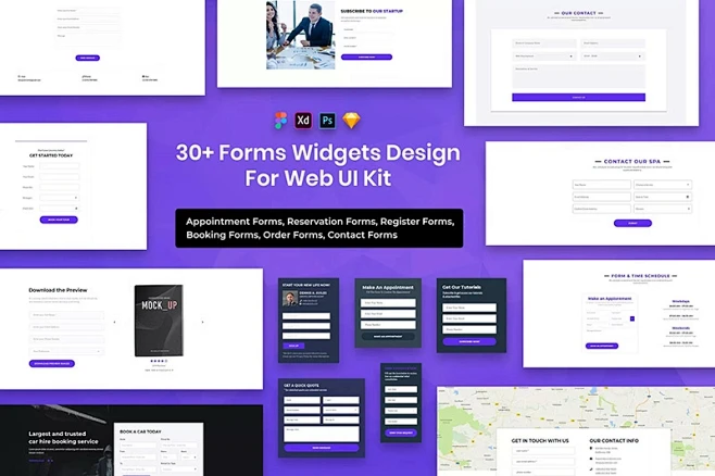 31个表单小组件设计Web UI套件designshidai_ui51-花瓣网