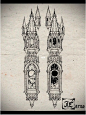 法式艺术碎片：融合教堂哥特风与奇幻昆虫