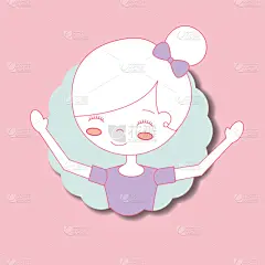 肖像,自然美,性格,芭蕾舞者,芭蕾舞,可爱的,人,紫色,浪漫,图像