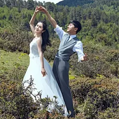 张杰谢娜甜蜜写真ipad锁屏壁纸下载