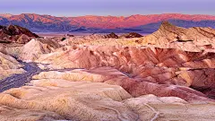 粉色山脉，大自然，风景，背景，壁纸