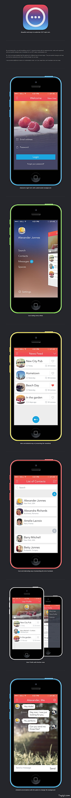 图翼网采集到APP