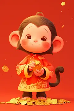 猴年猴形象立体动物形象