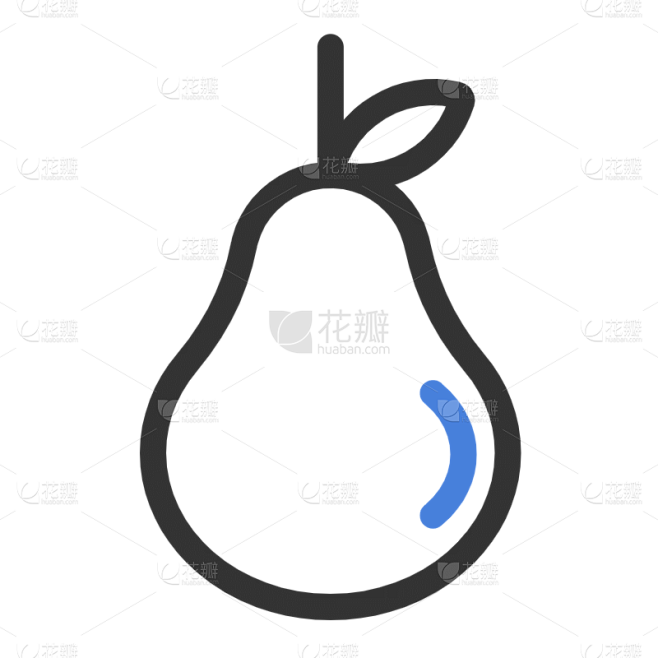 食品类详情页icon-SVG-梨子