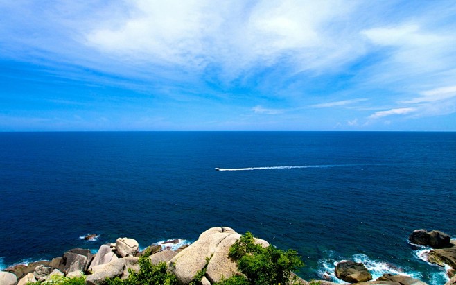 #壁纸# #背景# #蓝天白云# #海边...