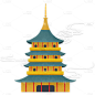中国风-中秋节-塔