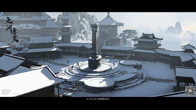 影视概念设计-气氛图-古装外景-仙侠门派...