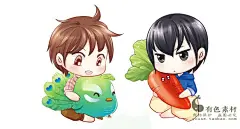 可爱Q版560张 超萌手绘图 现代卡通动漫人物插画漫画设计参考素材-淘宝网