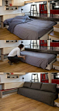 Clever And Space-Saving Beds Which You Can Slide Away and Hide: 