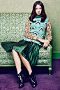 Featuring the color GREEN : Editorial for Style Caster featuring the color green.