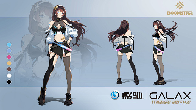 服装的设计灵感来自机车女孩，结合表现科技...
