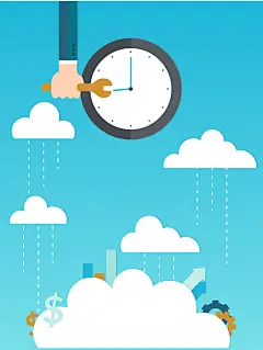 修理钟表的手臂商务插画背景矢量图 齿轮 背景 设计图片 免费下载 页面网页 平面电商 创意素材