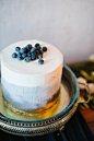 Blueberry wedding cake | Anastasia Bruykhanova Photography  | see more on: http://burnettsboards.com/2015/06/blackberry-blueberry-violet-wedding/