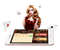 荷官素材 棋牌人物素材 游戏素材@两秒视觉