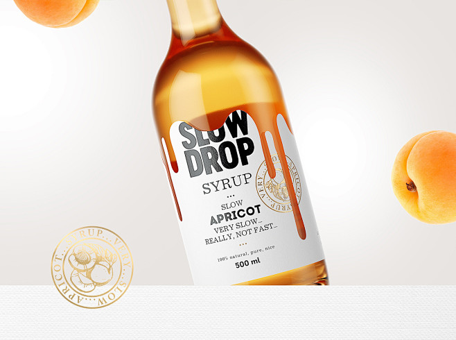 SLOW DROP糖浆鸡尾酒创意包装设计
