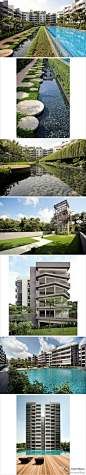 全球建筑最前沿：新加坡某高尚住宅区，如此精致的住宅景观让人向往。Meadows@Peirce Singapore, Singapore A project by: Silver+Ong