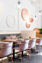 Awash with sorbet shades and delicate metallic flashes, contemporary Lebanese restaurant, Nour, in Sydney’s Surry Hills, literally sets the tone for a palate refresh. The combination of its assured minimal geometry accented by soft furnishings in rosew...